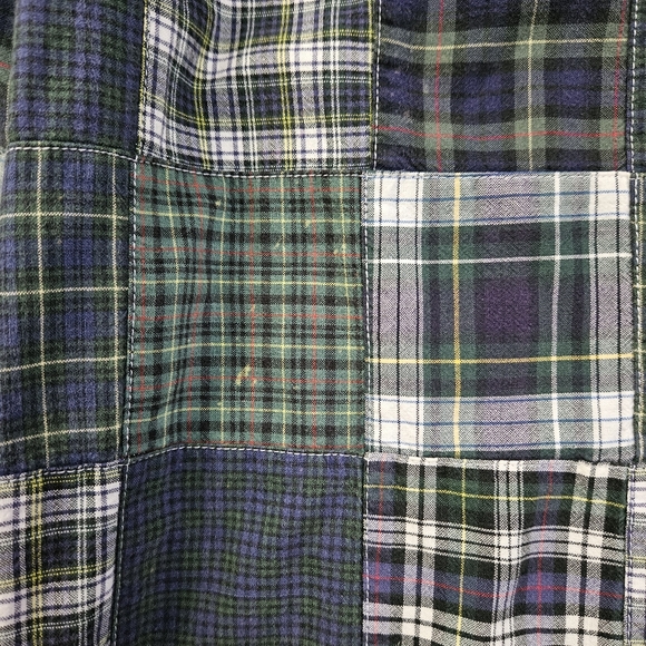 American Eagle Dorm Patchwork Multi Plaid Pajama Lounge Pants Size Medium - Picture 4 of 6